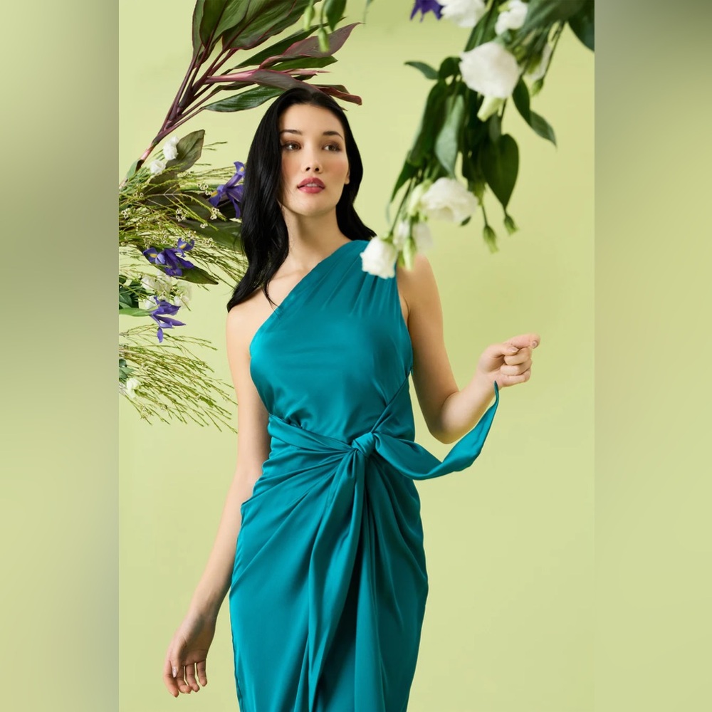 TAMMIE BY DONNA MORGAN Blue Grass Dress